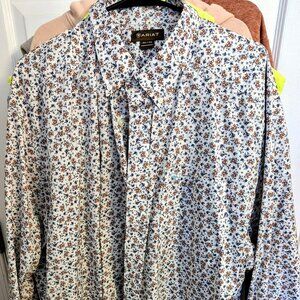 Ariat Men’s Western Shirt – 3X Large Long Sleeve Button Down Cowboy Style